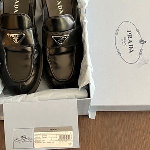 Prada Loafers Open Back Rare size 41